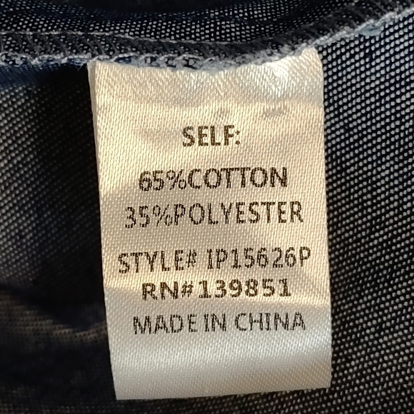 ODDY Women's Blue Puff Sleeve Denim Romper V-Neck Plus Size 3XL NWOT - Picture 11 of 11